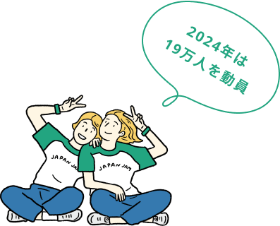 2024年は 19万人を動員